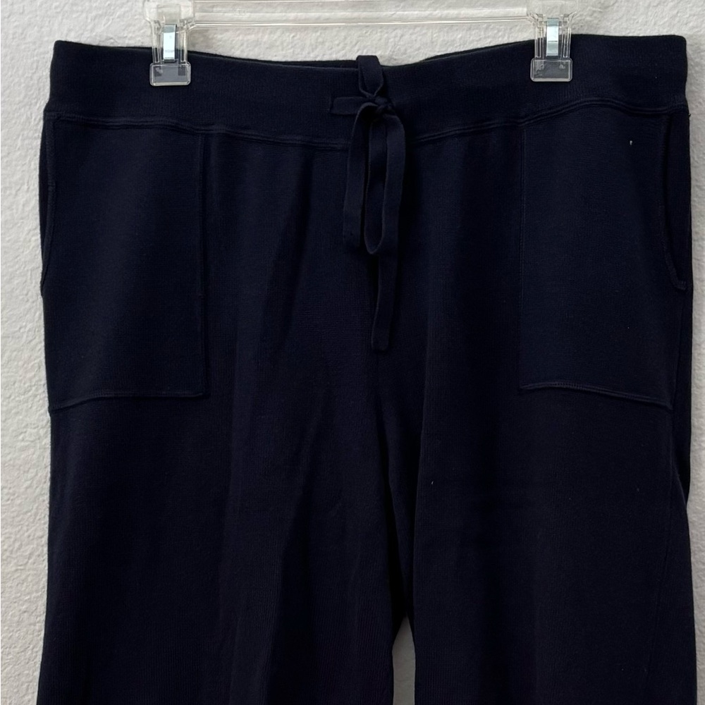 J Crew Navy Cotton Cashmere Jogger Pant Large